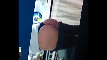 He masturbates on a video with his bitch in her underwear