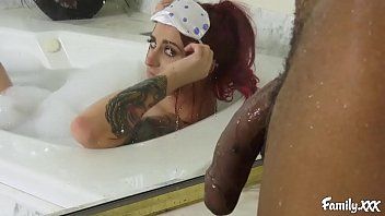 Play Big dick breaks a redhead xxx teen penetrated by a black guy in the bathtub
