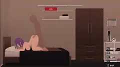 Reproducir Juego de anime manga en 3D: Belleza del cabello morado en un juego de citas