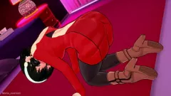 Reproducir El chaleco rojo de Yor Forger se pone travieso en anime hentai 3D
