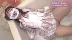تشغيل Nana1japan زجاجة النبيذ المكثفة الشرج الاستمناء