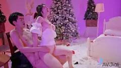 Afspelen Chinese godin Jiaxin's grote tieten en geschoren kutje in intieme sekssessie