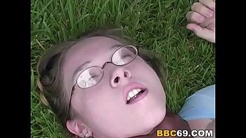 Gifted blacks mail a young blonde who is not easily fed up with sex