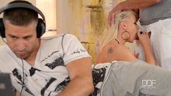 Play Mihaela redd super brutal double penetration listening to music with headphones